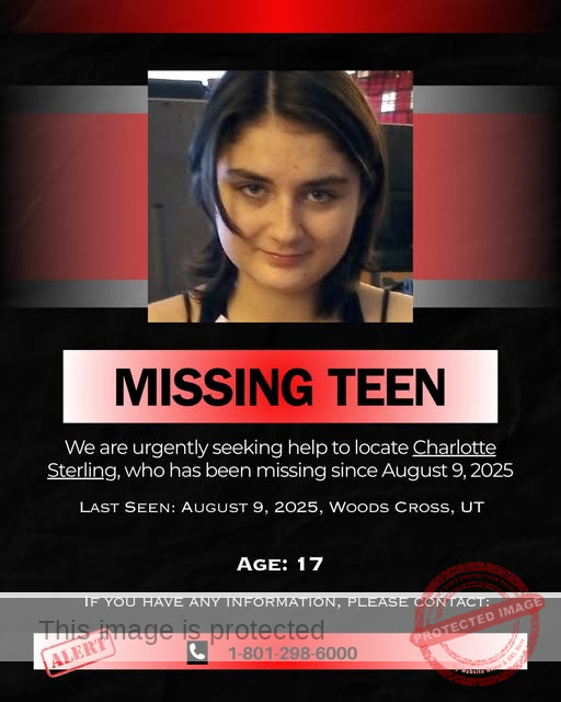 17-Year-Old Charlotte Sterling Missing in Woods Cross, Utah