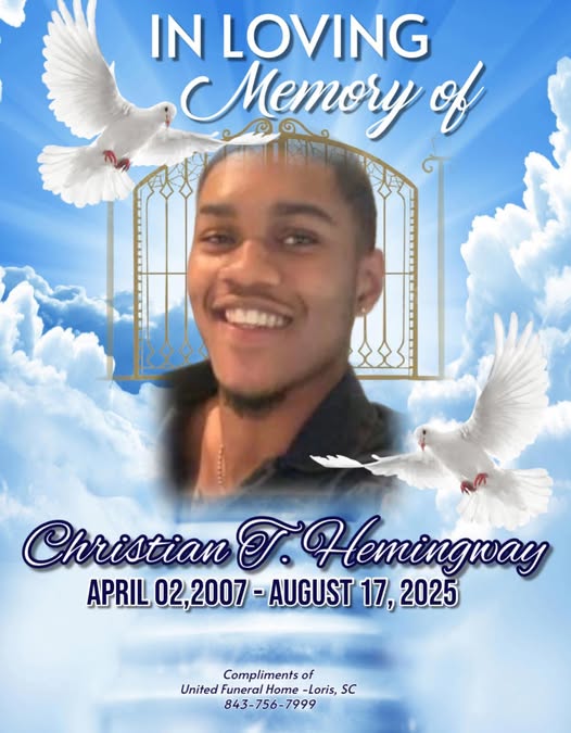Honoring the Life and Legacy of Christian Hemingway, 18, of Cedar Branch Community