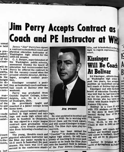 Remembering Jim Perry: Beloved Educator, Coach, and Blue Jay Legend (1938–2024)